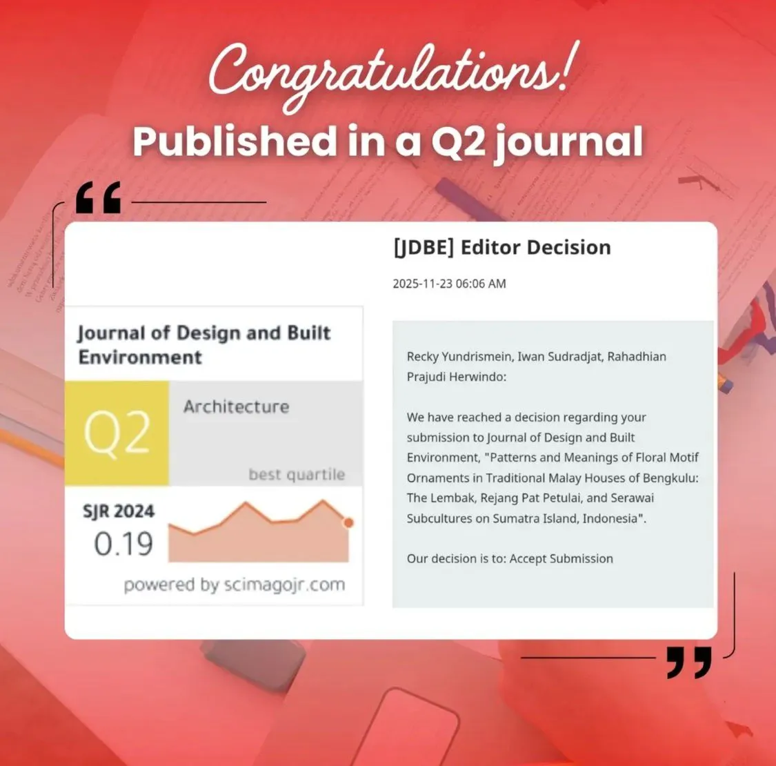 Scopus Q2 Publication Success